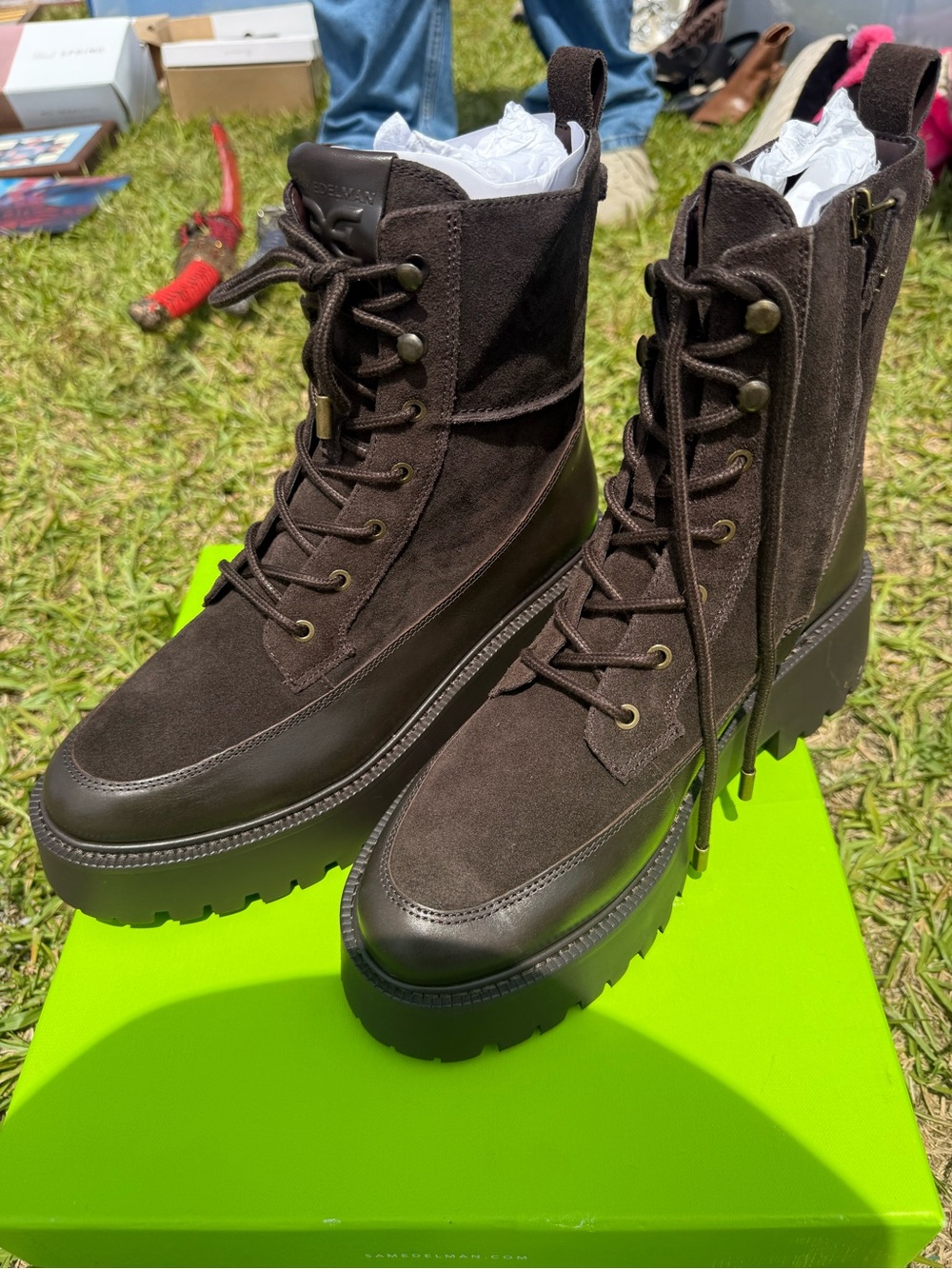 Sam Edelman Women's Elliot Combat Boot Size 9.5 NIB - Picture 2 of 5